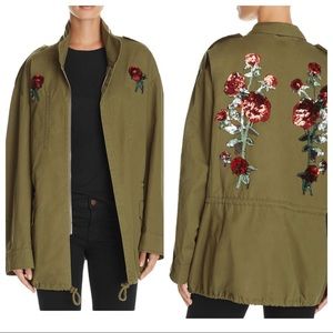 Endless Rose Womens Embroidered Sequined Jacket
